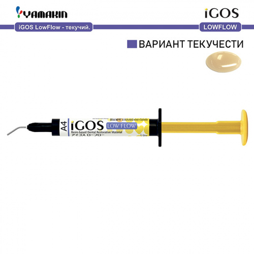 Композит пломбировочный iGOS Low Flow, оттенок: A4, масса 4г (2мл) от магазина Stom-Prof