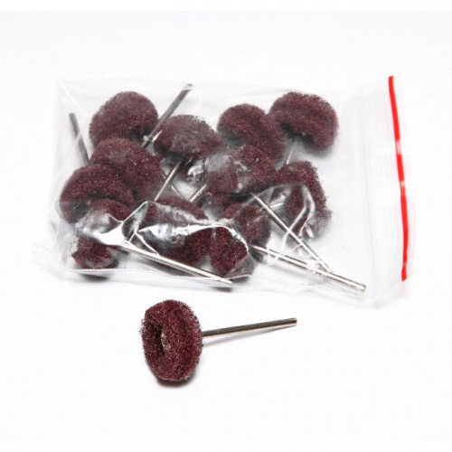 Фильц зуботехнический Sheshan Brush синтетический красный, на дискодержателе, диаметр 22мм, 12шт от магазина Stom-Prof