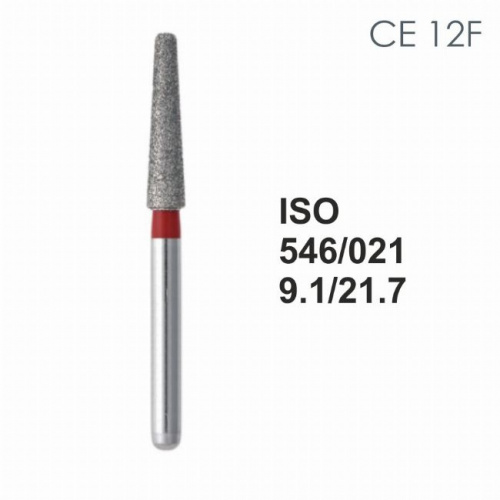 Бор алмазный MANI CE-12F по ISO 546, конус,021 х 9.1 х 21.7 мм, зернистость F, 5 штук от магазина Stom-Prof