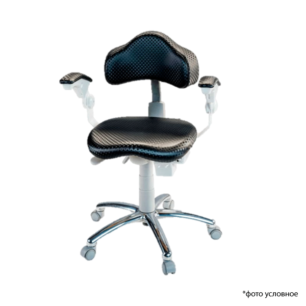 Стул врача и ассистента 23FP3 (Black 3D) от магазина Stom-Prof