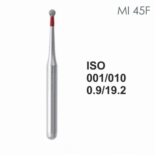 Бор алмазный MANI MI-45F по ISO 001, шар ,010 х 1.6 х 19.2 мм, зернистость F, 5 штук от магазина Stom-Prof