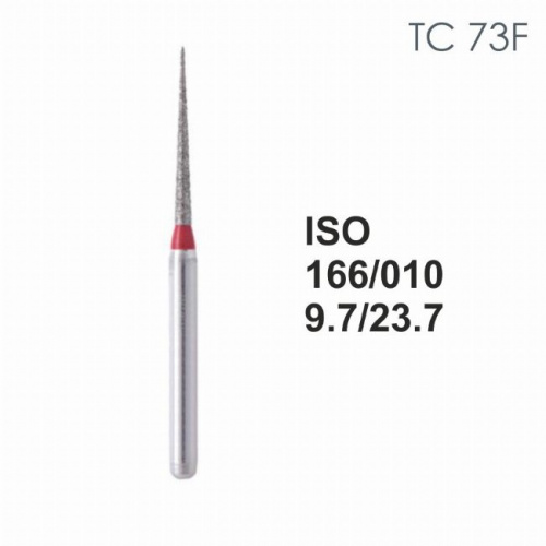 Бор алмазный MANI TC-73F по ISO 166, конус ,010 х 9.7 х 23.7 мм, зернистость F, 5 штук от магазина Stom-Prof