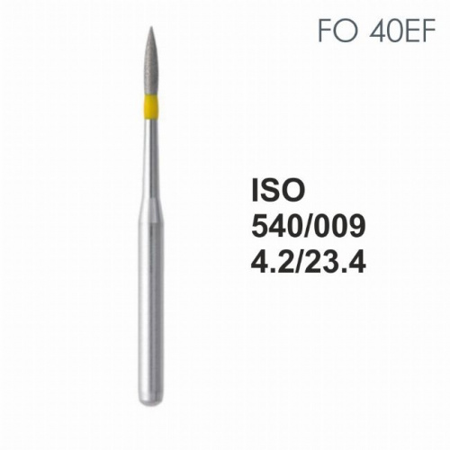 Бор алмазный MANI FO-40EF по ISO 540, игла ,009 х 4.2 х 23.4 мм, зернистость EF, 5 штук от магазина Stom-Prof
