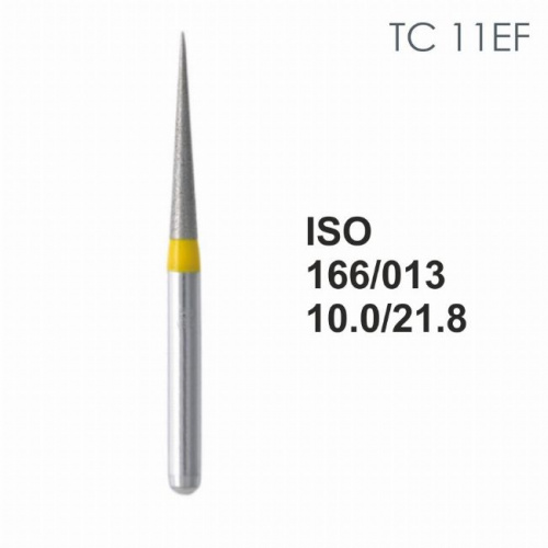 Бор алмазный MANI TC-11EF по ISO 166, конус ,013 х 10.0 х 21.8 мм, зернистость EF, 5 штук от магазина Stom-Prof