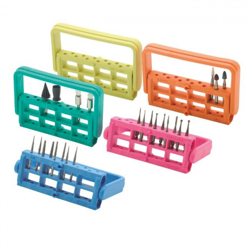 Подставка для вращающихся инструментов для турбинного/углового наконечников, цвет розовый от магазина Stom-Prof