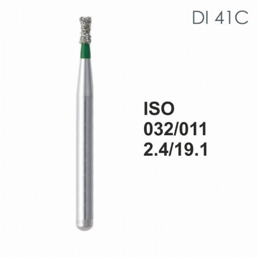 Бор алмазный MANI DI-41C по ISO 032, обр.конус ,011х 2.4 х 19.1 мм, зернистость C, 5 штук от магазина Stom-Prof