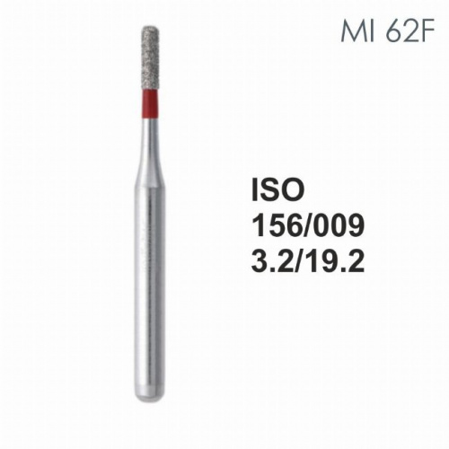 Бор алмазный MANI MI-62F по ISO 156, цилиндр ,009 х 3.2 х 19.2 мм, зернистость F, 5 штук от магазина Stom-Prof