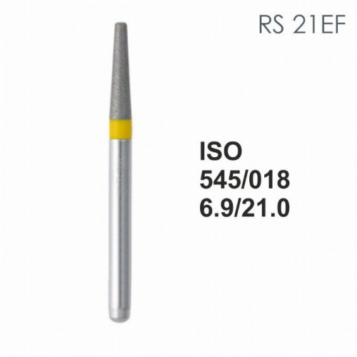 Бор алмазный MANI RS-21EF по ISO 545, конус ,018 х 6.9 х 21.0 мм, зернистость EF, 5 штук от магазина Stom-Prof