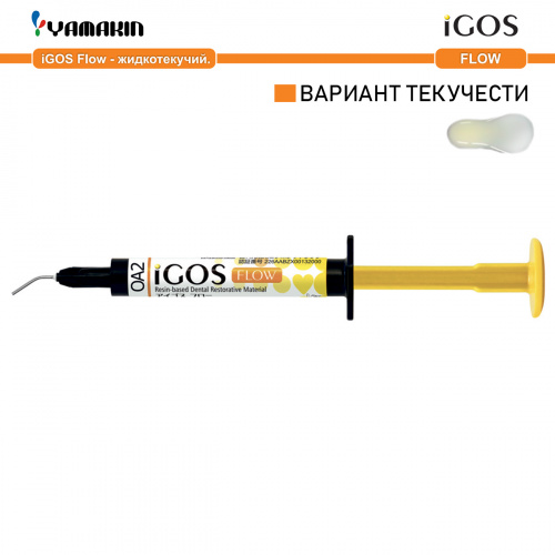 Композит пломбировочный iGOS Flow, оттенок: OA2, масса 4г (2мл) от магазина Stom-Prof