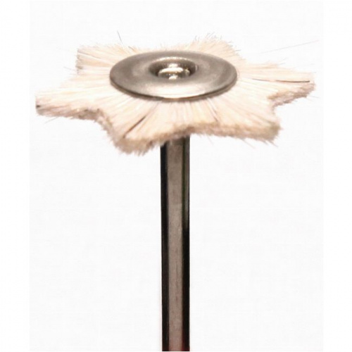 Щёточка звёздочка Songjiang Sheshan, натуральная щетина, белая, экстра мягкая, диаметр 22мм, 1шт. от магазина Stom-Prof