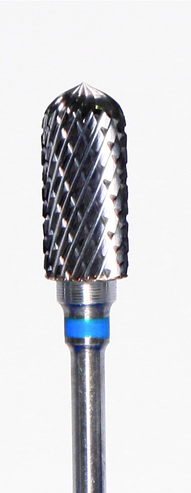 Фреза ATRI ТВС C060DS, цилиндр закругленный, 6мм, двойная насечка, средняя абразивн. от магазина Stom-Prof