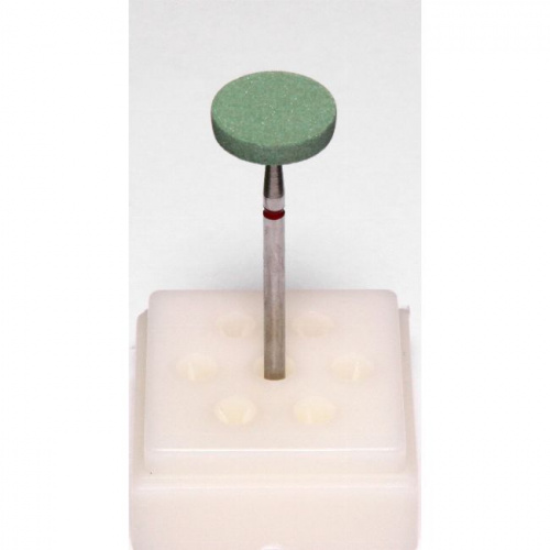 Полир силикон-карбидный с добавлением керамики для обработки циркона "колесико", 13 х 2мм,1 шт от магазина Stom-Prof