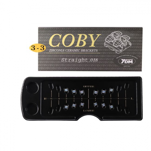 Брекеты COBY STR-018-3-3 из диоксида циркония,верхние,нижние,правые,левые на 1,2 и 3 зубы,.018",ROTH от магазина Stom-Prof