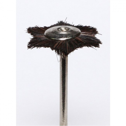 Щёточка звёздочка Songjiang Sheshan, натуральная щетина, серая, средней жесткости, диаметр 22мм, 1шт от магазина Stom-Prof