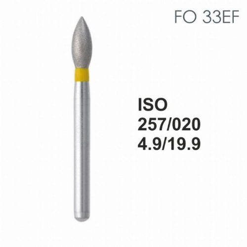Бор алмазный MANI FO-33EF по ISO 257, почка ,020 х 4.9 х 19.9 мм, зернистость EF, 5 штук от магазина Stom-Prof