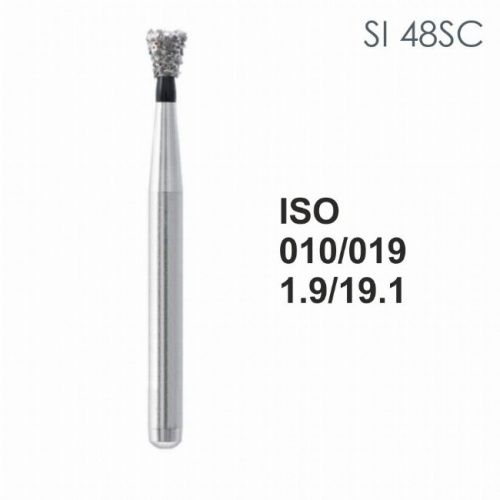 Бор алмазный MANI SI-48SC по ISO 010, об.конус ,019 х 1.6 х 19.1 мм, зернистость SC, 5 штук от магазина Stom-Prof
