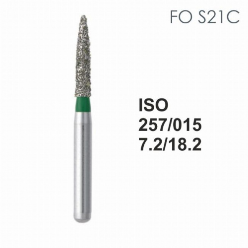 Бор алмазный MANI FO-S21C по ISO 257, почка ,015 х 7.2 х 18.2 мм, зернистость C, 5 штук от магазина Stom-Prof