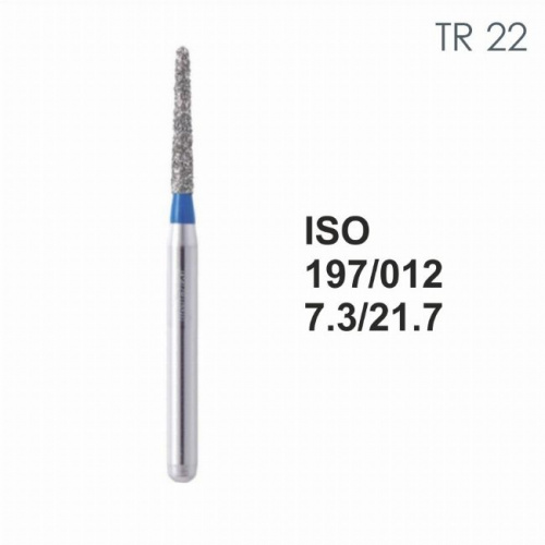 Бор алмазный MANI TR-23 по ISO 198, конус ,016 х 8.2 х 21.7 мм, зернистость S, 5 штук от магазина Stom-Prof