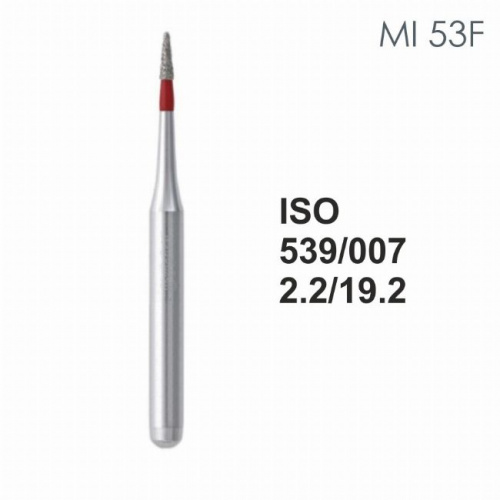 Бор алмазный MANI MI-53F по ISO 539, игла ,007 х 2.2 х 19.2 мм, зернистость F, 5 штук от магазина Stom-Prof