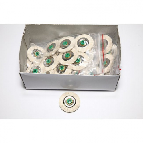 Щётка для шлифмотора натуральная щетина, белая мягкая, диаметр 4,2см, 72шт. от магазина Stom-Prof