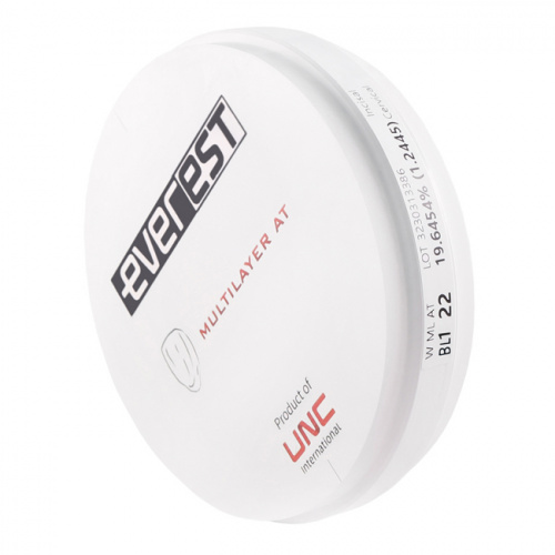 Диск циркониевый Everest Multilayer AT, размер 98х22мм, оттенок BL1, многослойный UNC Everest Multilayer от магазина Stom-Prof