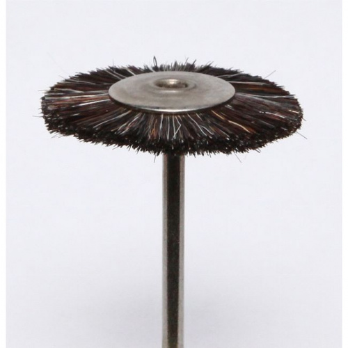 Щёточка Songjiang Sheshan натуральная щетина, серая, мягкая, диаметр 25 мм, 1шт. от магазина Stom-Prof