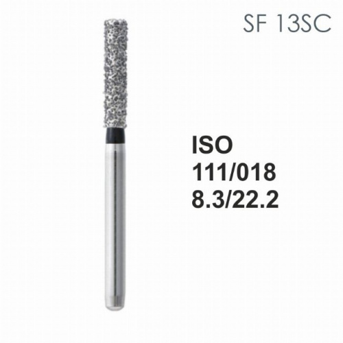 Бор алмазный MANI SF-13SC по ISO 111, цилиндр ,018 х 8.3 х 22.2 мм, зернистость SC, 5 штук от магазина Stom-Prof