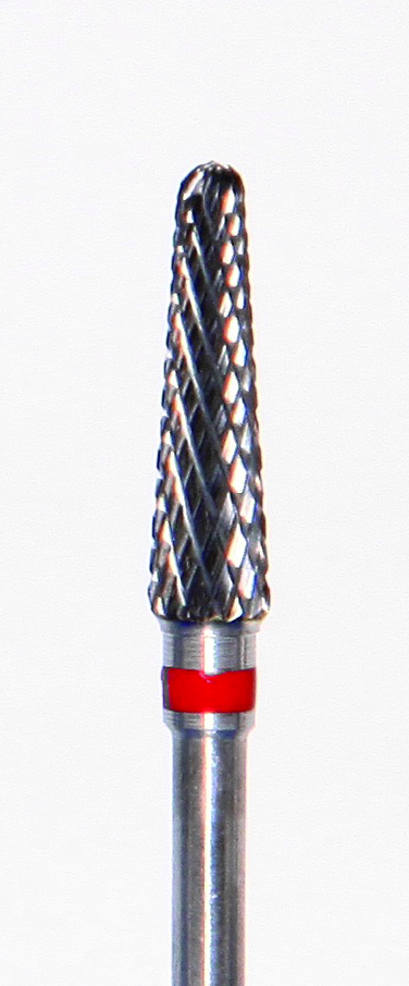 Фреза ATRI ТВС L040DM, конус закругленный, 4мм, двойная насечка, мелкая абразивн. от магазина Stom-Prof