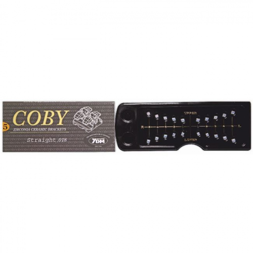 Брекеты COBY STR-018-5-5 из диоксида циркония,верхние,нижние,правые,левые на 1-5 зубы,.018",20 шт от магазина Stom-Prof