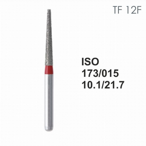 Бор алмазный MANI TF-12F по ISO 173, конус ,015 х 10.1 х 21.7 мм, зернистость F, 5 штук от магазина Stom-Prof