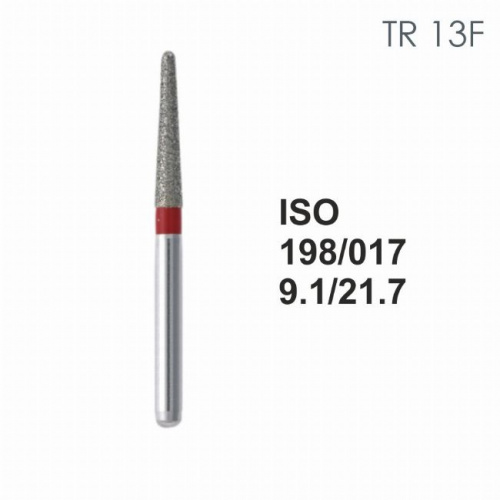 Бор алмазный MANI TR-13F по ISO 198, конус ,017 х 9.1 х 21.7 мм, зернистость F, 5 штук от магазина Stom-Prof