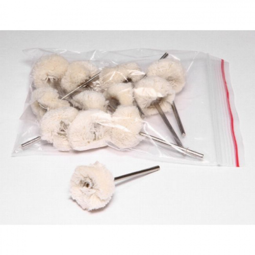 Фильц зуботехнический Sheshan Brush махровый, на дискодержателе, диаметр 22мм, 12шт от магазина Stom-Prof