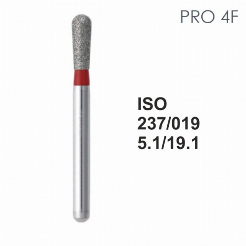 Бор алмазный MANI PRO-4F по ISO 237, груша ,019 х 5.1 х 19.1 мм, зернистость F, 5 штук от магазина Stom-Prof