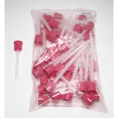 Насадка Promisee Dental для смешивания слепочного материала, средняя, красный колпачок, 48 шт. от магазина Stom-Prof