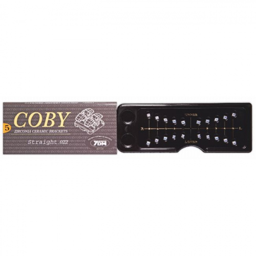 Брекеты COBY STR-022-5-5 из диоксида циркония,верхние,нижние,правые,левые на 1-5 зубы,.022",ROTH от магазина Stom-Prof