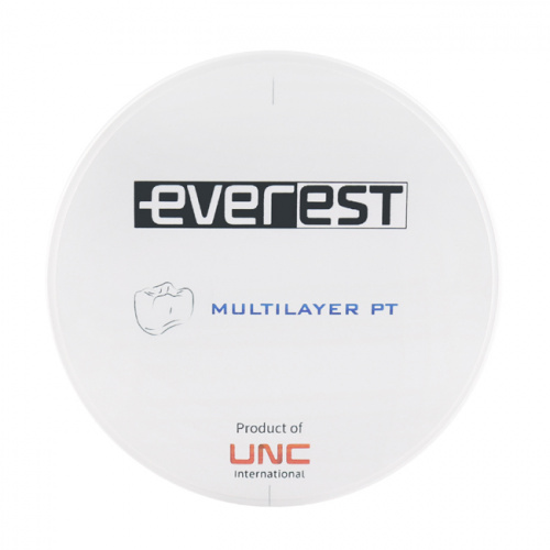 картинка Диск циркониевый Everest Multilayer PT, размер 95х14 мм, цвет A1, многослойный UNC Everest Multilayer от магазина Stom-Prof