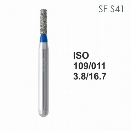 Бор алмазный MANI SF-S41 по ISO 109, цилиндр ,011 х 3.8 х 16.7 мм, зернистость S, 5 штук от магазина Stom-Prof