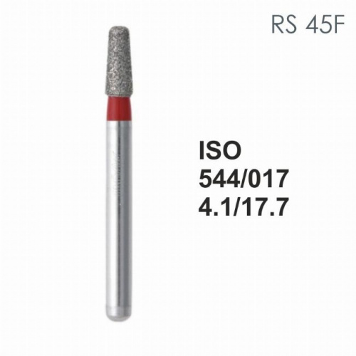 Бор алмазный MANI RS-45F по ISO 544, конус ,017 х 4.1 х 17.7 мм, зернистость F, 5 штук от магазина Stom-Prof