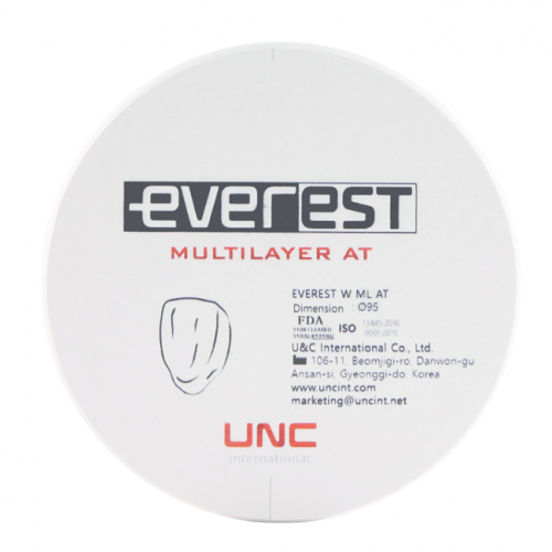 Диск циркониевый Everest Multilayer AT, размер 95х25 мм, цвет A2, многослойный UNC Everest Multilayer от магазина Stom-Prof