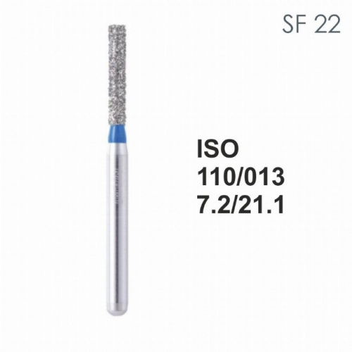 Бор алмазный MANI SF-22 по ISO 110, цилиндр ,013 х 7.2 х 21.1 мм, зернистость S, 5 штук от магазина Stom-Prof