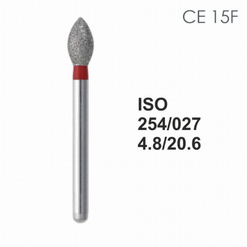 Бор алмазный MANI CE-15F по ISO 254, почка ,027 х 4.8 х 20.6 мм, зернистость F, 5 штук от магазина Stom-Prof