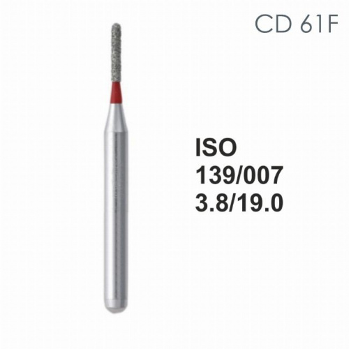 Бор алмазный MANI CD-61F по ISO 139, цилиндр,007 х 3.8 х 19.0 мм, зернистость F, 5 штук от магазина Stom-Prof