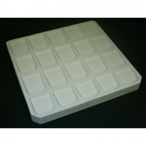 Палитра квадратная KWI для работы с красителями 20 ячеек, без крышки, керамическая. от магазина Stom-Prof