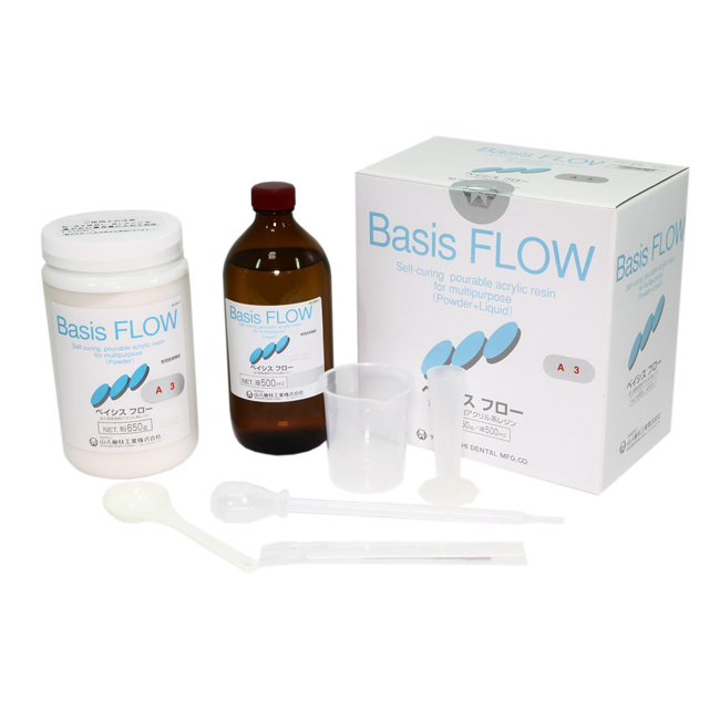 Пластмасса Basis FLOW универсальная текучая холодной полим-ции,цвет A3,пор.650г+жид.500 мл от магазина Stom-Prof