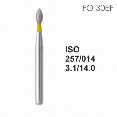Бор алмазный MANI FO-30EF по ISO 257, почка ,014 х 3.1 х 14.0 мм, зернистость EF, 5 штук от магазина Stom-Prof