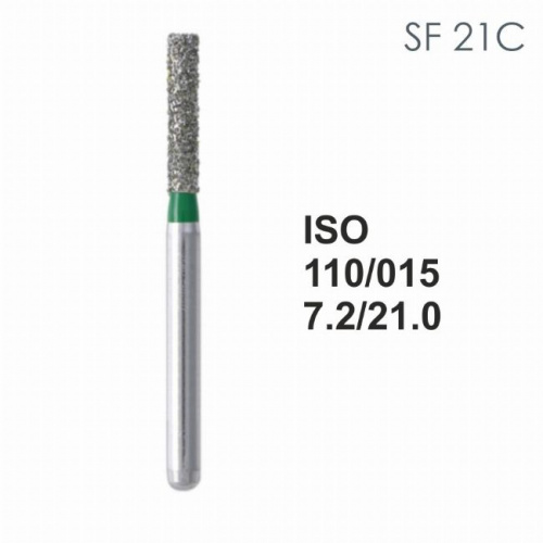 Бор алмазный MANI SF-21C по ISO 110, цилиндр ,015 х 7.2 х 21.0 мм, зернистость C, 5 штук от магазина Stom-Prof
